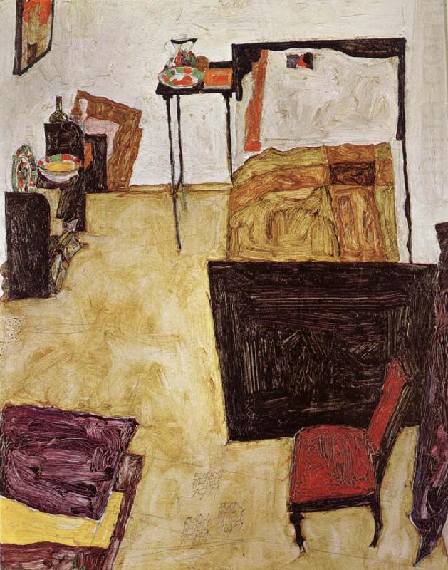 Schiele-s Room in Neulengbach, Egon Schiele